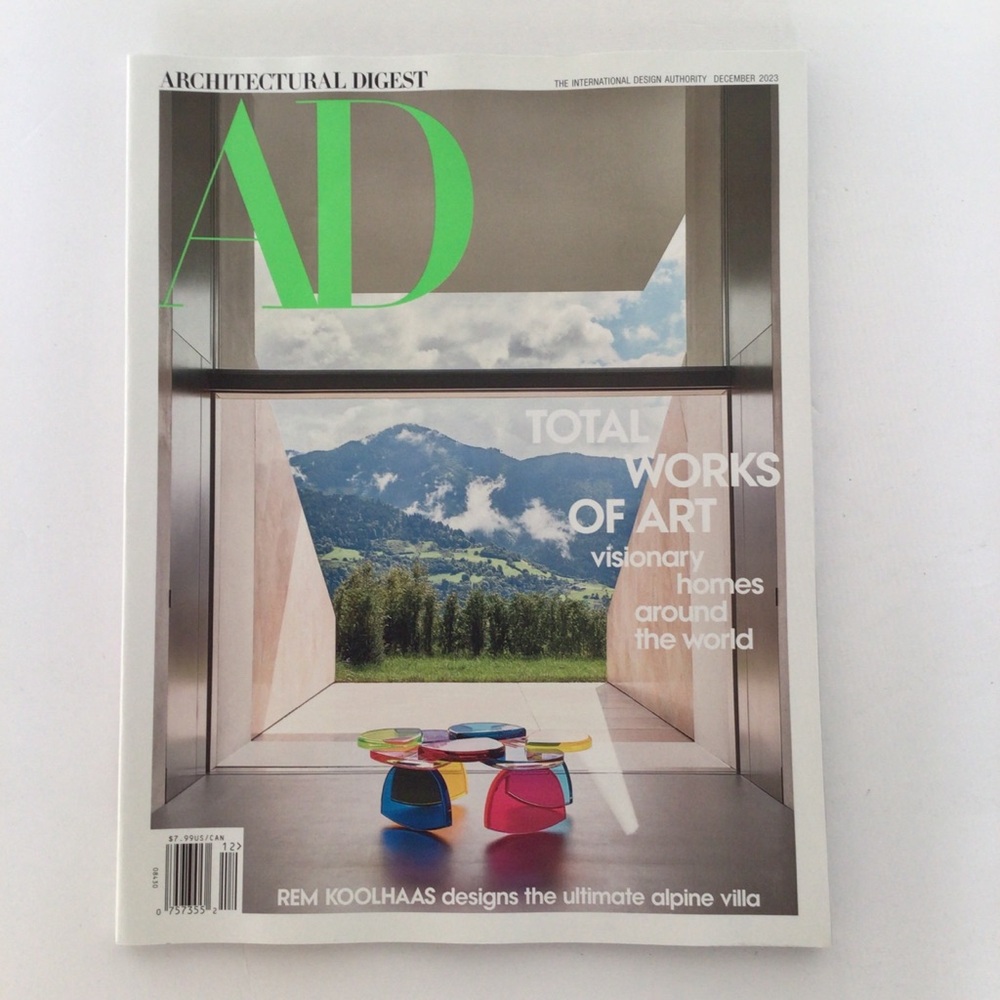 ARCHITECTURAL DIGEST DECEMBER 2023 MAGAZINE NWT